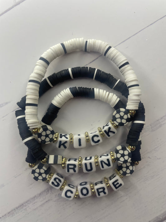 Kick, Run, Score:  Soccer - Bracelet Set