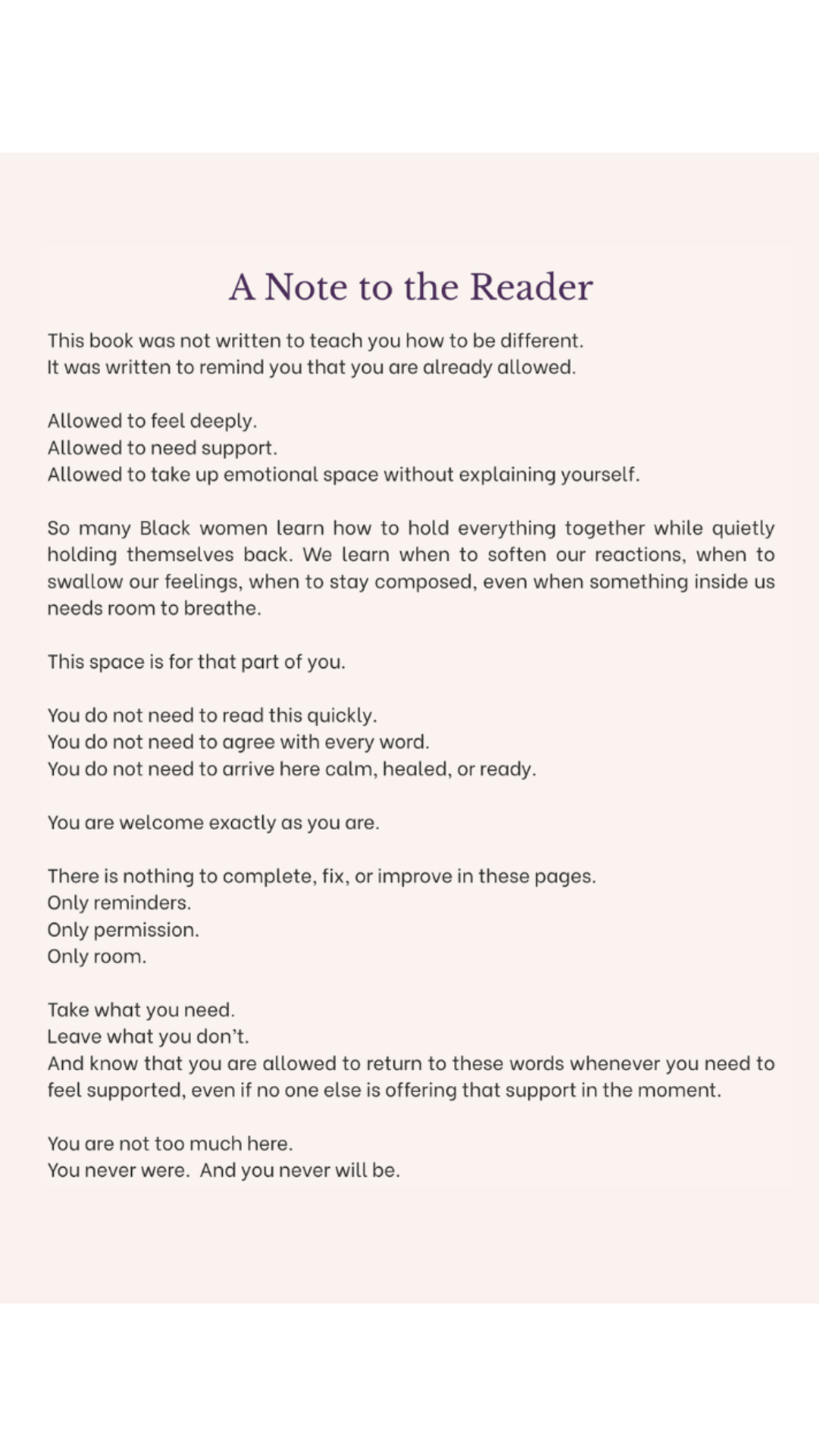 You Are Allowed