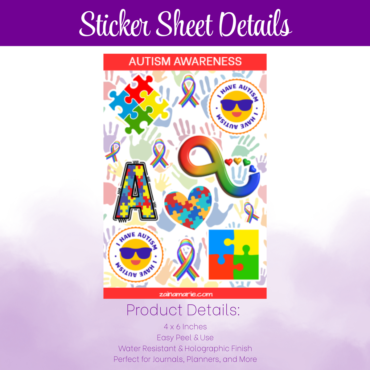 Sticker Sheet | Autism Awareness
