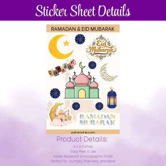 Sticker Sheet | Ramadan & Eid Mubarak